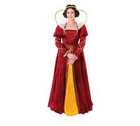 Bristol Novelty Costume de Reine Elizabeth, AC482, Gold, 10-14 Halloween