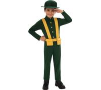 Bristol Novelty - Costume de soldat de la WWI pour enfants BN3149 (XL) (Vert/Jaune)