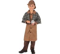 Bristol Novelty - Costume "Détective" pour garçon BN3008 (M) (Marron)