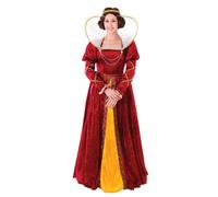 Bristol Novelty Costume de Reine Elizabeth, AC482, Gold, 10-14 Halloween