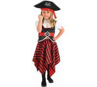 Bristol Novelty - Costume - Fille BN4476 (L) (Noir/Blanc/Rouge)
