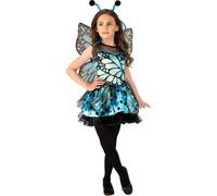 Bristol Novelty - Costume - Fille BN5959 (116) (Bleu/Noir)