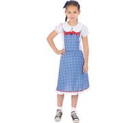 Bristol Novelty - Costume "Kansas" pour fille BN3106 (XL) (Bleu/Blanc)
