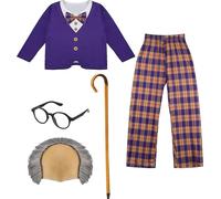 Bristol Novelty - Costume "Little Old Man" - garçons BN5809 (98) (Violet/Beige)