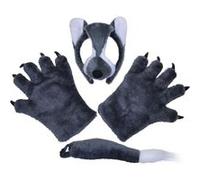 Bristol Novelty - Costume LOUP GAROU - Enfant (Taille unique) (Gris / blanc) - UTBN1429 Gris / Blanc G