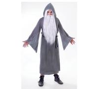 Bristol Novelty - Costume MAGICIEN - Homme Taille unique Gris