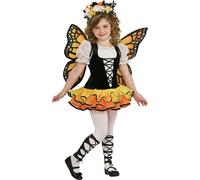 Bristol Novelty - Costume "Monarch" - Fille BN5866 (104) (Jaune/Noir/Blanc)