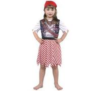 Bristol Novelty - Costume PIRATE - Fille (M) (Multicolore) - UTBN928 Multicolore
