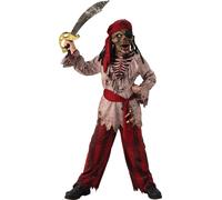Bristol Novelty - Costume "Pirate" Halloween - Garçons BN4431 (128) (Marron/Rouge)