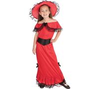 Bristol Novelty - Costume pour fille BN2815 (XL) (Rouge/Noir)