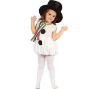 Bristol Novelty - Costume pour fille BN610 (taille unique) (Blanc/Noir/Multicolore)