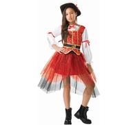 Bristol Novelty - Costume "Princess Of The Seas" - Enfants BN5382 (L) (Rouge/Blanc/Noir)