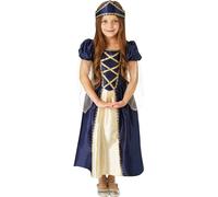 Bristol Novelty - Costume "Renaissance" - Enfants BN5847 (116) (Bleu/Or)