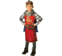 Bristol Novelty - Costume '" 'Roi Arthur' - Enfants BN4897 (116) (Rouge/Gris/Bleu)