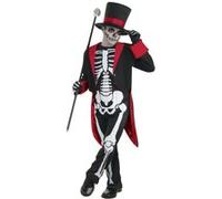 Bristol Novelty - Costume squelette - Enfant (L) (Noir / blanc / rouge) - UTBN1117 Noir / Blanc / Rouge G