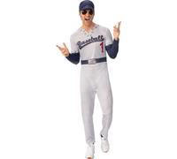 Bristol Novelty - Costume "Superstar du Baseball" - Hommes/Dames Unie BN5935 (XL) (Gris/Bleu)