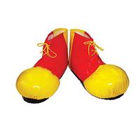 Bristol Novelty - Couvre-Chaussures Clown - Adulte (Taille Unique) (Rouge/Jaune)
