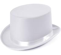 Bristol Novelty Cylindre en satin unie BN2035 (taille unique) (Blanc)