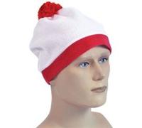 Bristol Novelty - Déguisement BOBBLE HAT - Adulte (Taille unqiue) (Blanc / rouge) - UTBN1042 Blanc / Rouge G