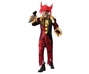 Bristol Novelty Déguisement Crazy Clown 301573XL000 pour adulte, homme, femme, multicolore