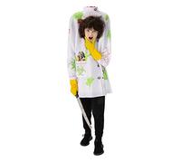 Bristol Novelty Déguisement de scientifique sans tête Enfant garçon 3-4 ans Blanc/Noir/Vert