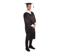 Bristol Novelty – Toge de remise de diplôme AC396 – Uni noire – Taille unique (Halloween/Carnaval)