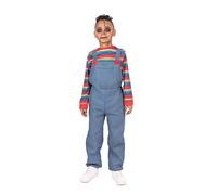 Bristol Novelty Démon en salopette, unisexe, taille S, Unisex Children, CF249S, Multi-colour, 4-6 ans Halloween