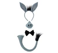 Bristol Novelty – Ensemble pour déguisement d’âne DS123 avec effet sonore – Marron Halloween
