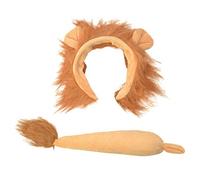 Bristol Novelty DS158 Ensemble d’accessoires pour costume de lion avec oreilles et queue, pour enfant, orange/marron, taille unique Halloween