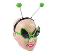 Bristol Novelty DS160 Ensemble pour déguisement d’alien avec lunettes et serre-tête, pour adulte, unisexe, taille unique Halloween