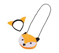 Bristol Novelty-DS210 Ensemble d’Accessoires pour déguisement de Renard Comprenant Sac et Oreilles, Unisex Adult, DS210, Multicolore, Taille Unique Halloween
