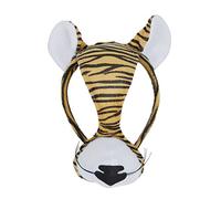 Bristol Novelty-EM159 Serre-tête Masque de Tigre avec Effet sonore, EM159, Multicolore Halloween