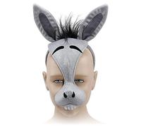 Bristol Novelty EM179 Masque d’âne avec effet sonore sur serre-tête, pour enfant, unisexe, multicolore, taille unique Halloween