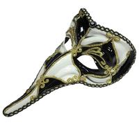 Bristol Novelty EM420 Loki Mask Black/White Pack of 1 Headband, Mens, One Si