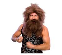 Bristol Novelty - Ensemble barbe et perruque PRE-HISTORIC (BN5281)