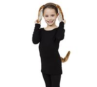 Bristol Novelty 1 pièce | Enfant Ensemble d’Accessoires pour déguisement de Chien (Oreilles et Queue), DS155, Marron, Taille Unique