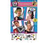Bristol Novelty X77463 Kit d’accessoires pour photos style années 1980, 1 lot, pour photomaton, multicolore, taille unique Halloween