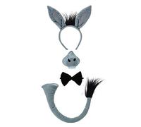 Bristol Novelty – Ensemble pour déguisement d’âne DS123 avec effet sonore – Marron Halloween