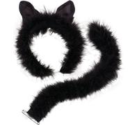 Bristol Novelty Ensemble unie de costume de chat marabout BN1230 (taille unique) (Noir)