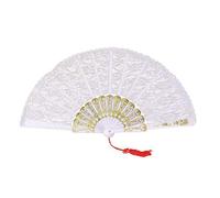 Bristol Novelty - Eventail DENTELLE (Taille unique) (Blanc)