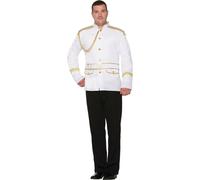 Bristol Novelty - "Fairytale Prince" Blazer pour homme BN844 (taille unique) (blanc/or)