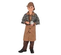 Bristol Novelty Garçon détective (taille L), Boys, CF237L, Brown, 7-8 ans Halloween