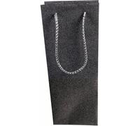 Bristol Novelty Glitter Sac cadeau pour le vin BN635 (taille unique) (Noir)