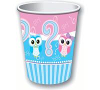Bristol Novelty - Gobelets pour fêtes "Gender Reveal" pack de 8 - papier BN1188 (taille unique) (bleu/rose)