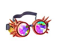 Bristol Novelty Goggles Red Lunettes kaléidoscope Rouge et Orange, Unisex Adult, BM607 Halloween