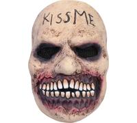 Bristol Novelty - "Grimace Kiss Me" Masque pour homme/femme unie BN2701 (Taille unique) (Nude/Rouge)