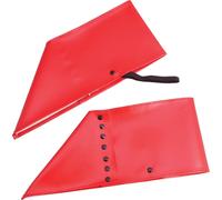 Bristol Novelty Guêtres unies avec rivets, 1 paire, pour adultes BN1652 (taille unique) (Rouge)
