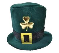Adultes St Patrick's Paddy's Jour Trèfle Vert Velours Irish Accessoire Chapeau
