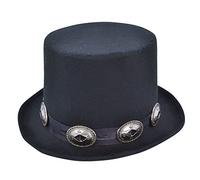 Bristol Novelty Haut-de-forme style rock, Men, BH642, Black, taille unique Halloween