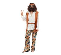 Bristol Novelty Homme Hippie, AC591, Multi-Colour, M Halloween